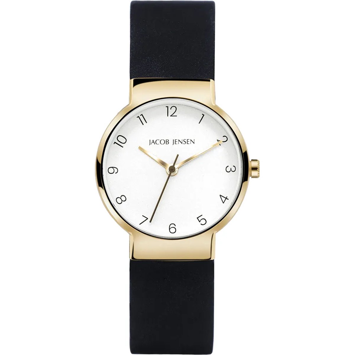 Jacob Jensen horloge, Timeless Nordic double/zwart rubber