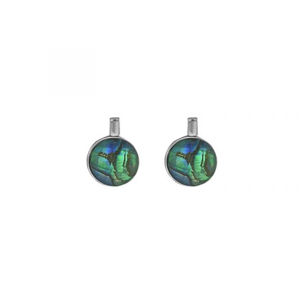 Zilveren oorsteker met abalone 70578002