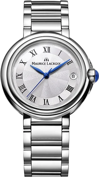 De MAURICE LA CROIX FIABA DATE 32MM STEEL FA1004-SS002-110-1 is een verfijnd horloge met een stalen kast van 32 mm, perfect voor elke polsmaat. Het horloge heeft een datumaanduiding en een elegant ontwerp, ideaal voor dagelijks gebruik of speciale gelegenheden. Draag dit stijlvolle polshorloge als aanvulling op zowel casual als formele outfits voor een tijdloze look.