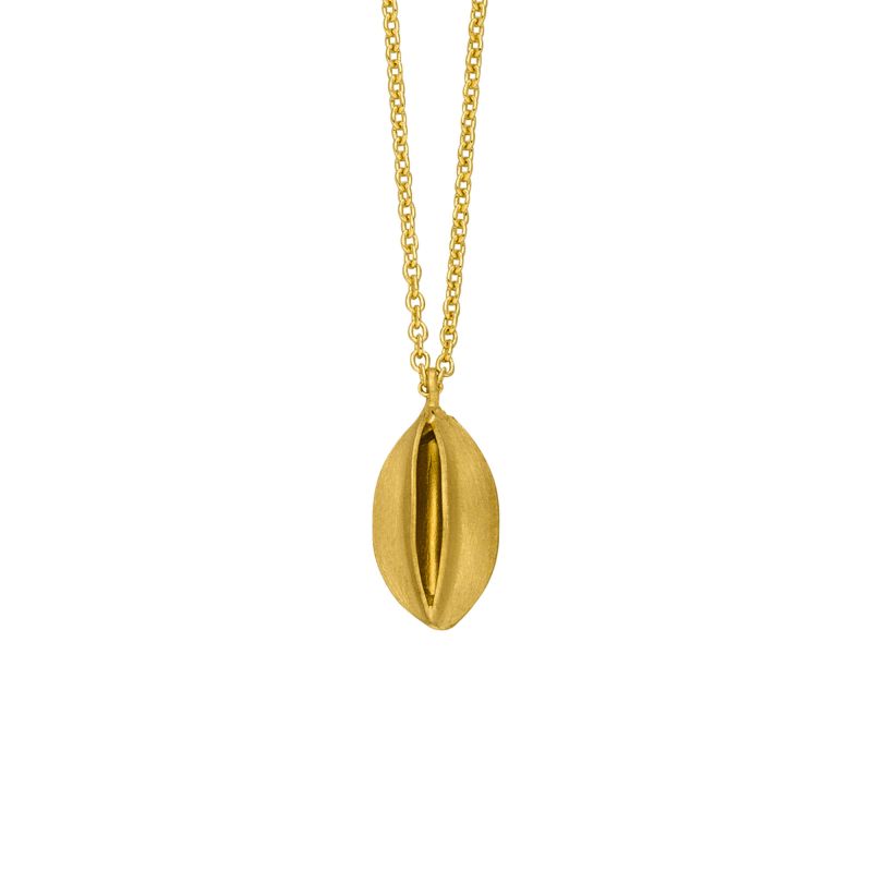 14kt gouden collier met hanger