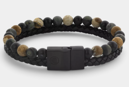 Rebel en Rose armband, Combo 12mm Autumn Storm L