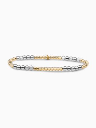 Bracelet | Bicolor mix 3mm gold + 4mm silver