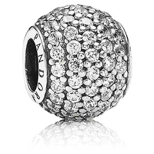 pavé gezet bolletje met wit zirconia