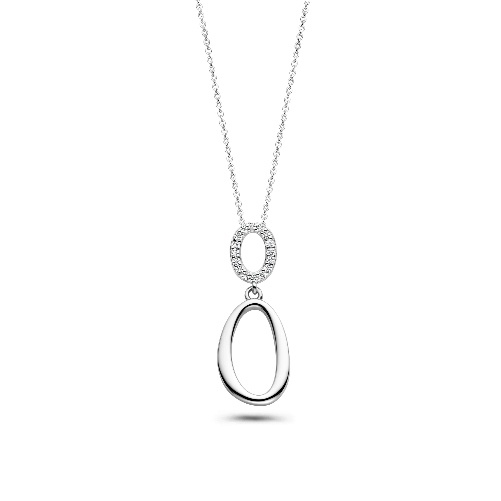 Rosa di Luca collier met hanger met zirkonia