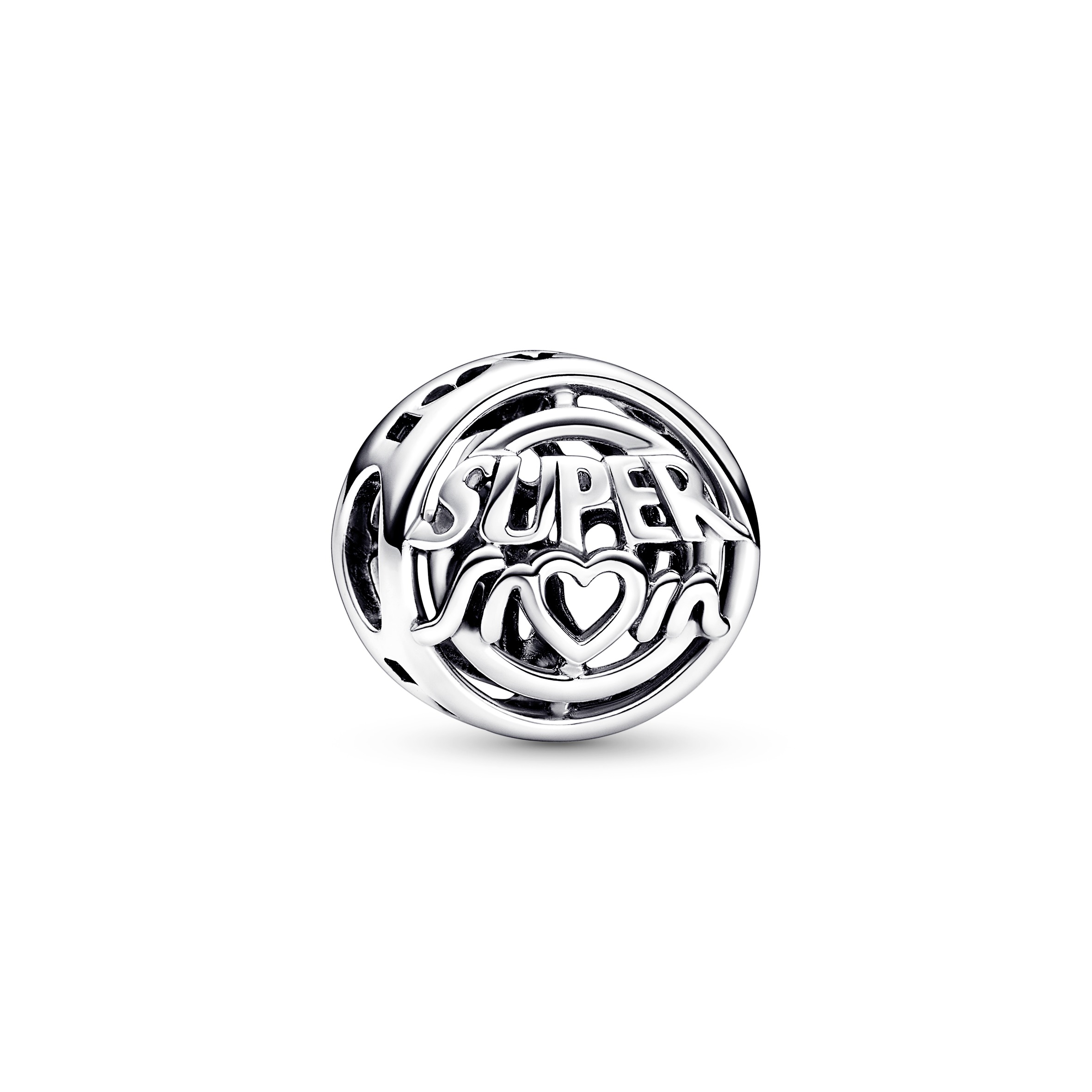 Pandora Super mum, my hero sterling silver charm