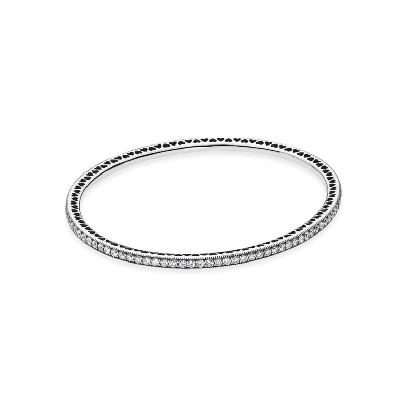 Rinkelarmband rondom wit zirconia