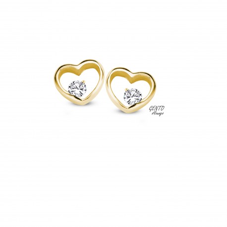 Kinder oorbellen zilver plaqu&eacute;