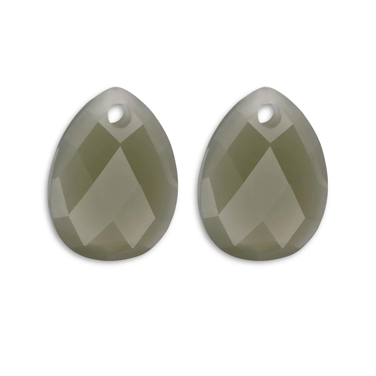 Sparkling Jewels - Earstones Afterglow Lime Jade - EAGEM64