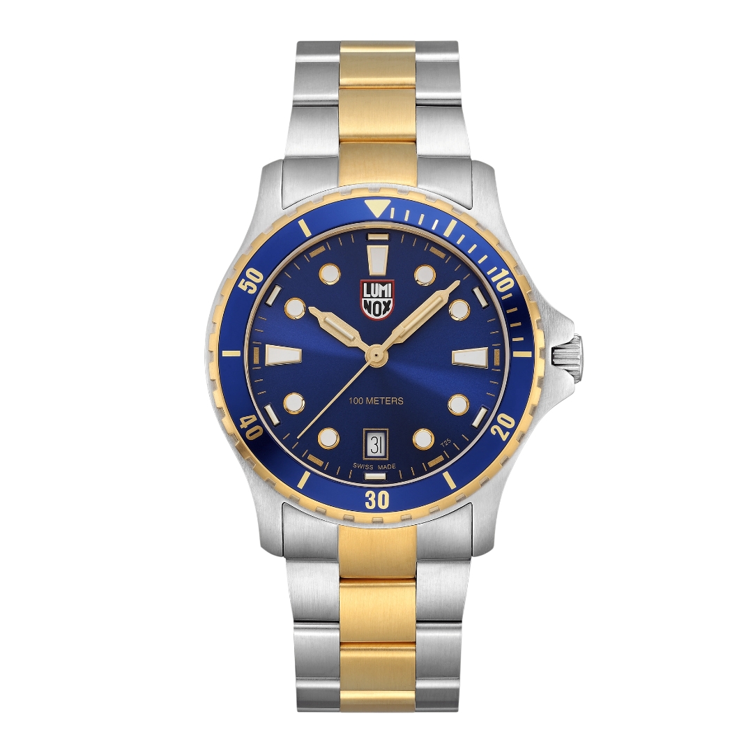 Luminox - Sport timer 40mm two-tone, staal/doublé, 100 meter WR Saffierglas -XS.0944