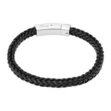 armband leder staal