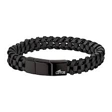 armband leder staal