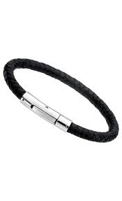 armband leder staal