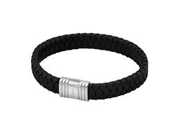 armband leder staal