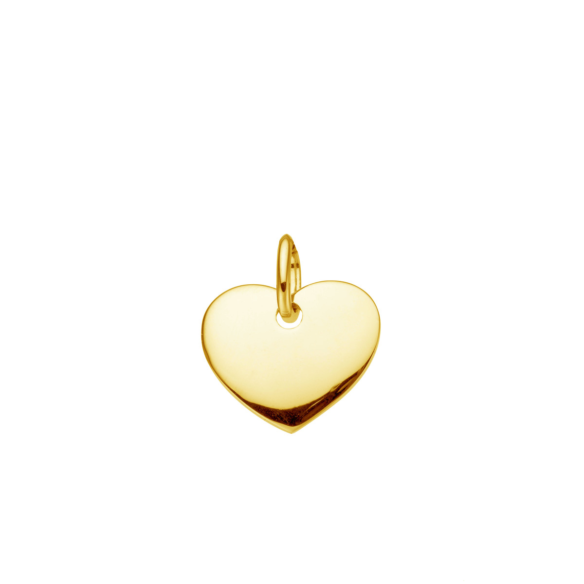 Een hanger hartje in 18kt geel goud. De hanger heeft een warme gele kleur en is gemaakt van hoogwaardig goud. Draag deze tijdloze hanger op een ketting voor een elegante en verfijnde look.