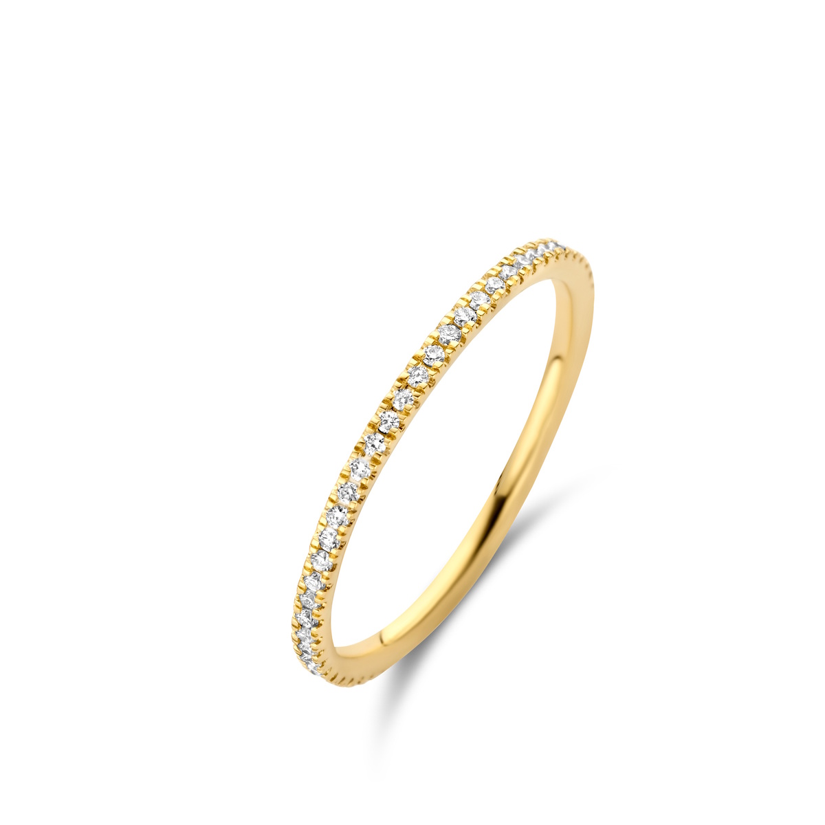 Deze prachtige 18kt geelgouden Alliance ring biedt een elegante uitstraling. Perfect voor dagelijks gebruik of speciale gelegenheden. Draag deze tijdloze ring solo of combineer met andere sieraden voor een veelzijdige look. Voeg een vleugje luxe toe aan je stijl met deze schitterende ring.