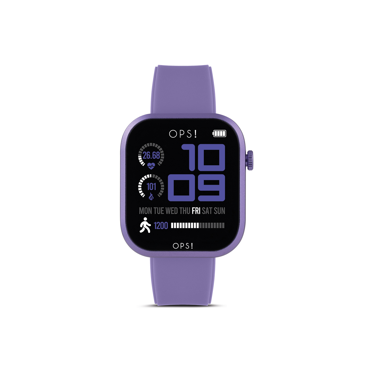 De Ops! Smartwatch Call Pro OPSSW56 biedt een stijlvol en functioneel ontwerp met een aluminium behuizing en siliconen band. Met uitgebreide functies zoals oproepen, meldingen, hartslagmeter, stappenteller en meer, is hij ideaal voor dagelijks gebruik. Draag hem comfortabel om je pols voor een naadloze integratie in je actieve levensstijl. Beschikbaar in paars. Ideaal voor dagelijkse activiteiten!
