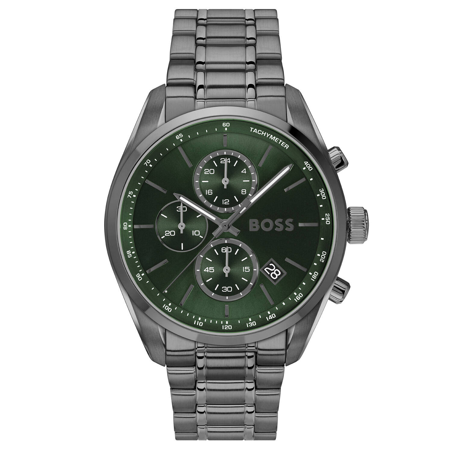 Dit is een hoogwaardig product uit de BOSS collectie, met de naam GRAND PRIX - Ø44 - Staal. Een perfect uurwerk voor heren met een exclusieve uitstraling.