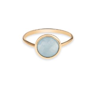 14kt ring met Aquamarijn