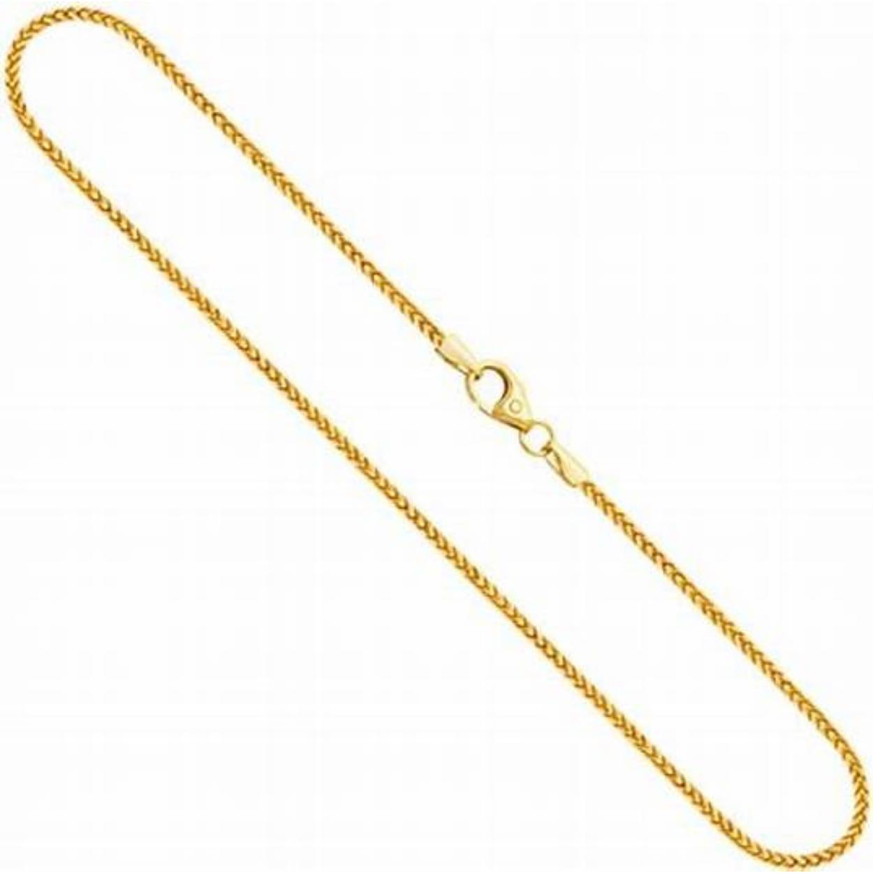 14k geelgoud bingo collier van 1mm dikte en 45 cm lengte