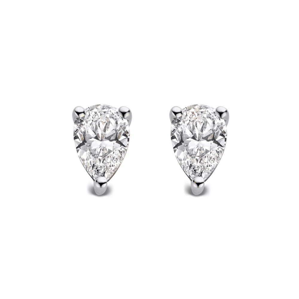 De Ava oorbellenstralen dankzij de prachtige peer diamanten die voor het ontwerp zijn gebruikt.Het peerslijpsel is een opvallend diamantslijpsel. Deze diamanten worden ook weltears of hapinessgenoemd.De solitair oorstekers zijn gezet met 2 x 0,25 crt. Kies zelf de gewenste steengrootte van jouw diamant. De Avaoorstekers zijn in verschillende maten en goudkleuren beschikbaar.

Deze oorbellen hebben een heldere witgouden zetting met diamant. De oorstekers zijn voorzien van stevige gouden schuifjes, waardoor ze mooi in het oor blijven zitten.

De Ava oorbellen zijn onderdeel van een set, in onze collectie zijn bijpassende colliers en ringen te vinden.
