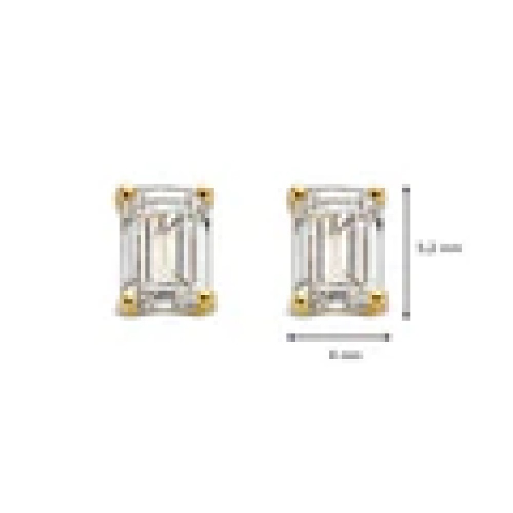 De emerald diamanten zijn de eyecatchers van de prachtige Nora serie. De schitterende langwerpige diamanten tonen een bijzondere diepte. Dit wordt ook wel hethall of mirroreffect genoemd. Emerald geslepen diamanten tonen groot en onalledaags.Deze solitair oorstekers zijn gezet met 2 x 0,50 crt. en hebben dus een totaal gewicht van 1,00 crt. Kies zelf de gewenste steengrootte van jouw diamant. De Noraoorbellen zijn in verschillende maten en goudkleuren beschikbaar.

Deze oorbellen hebben een heldere witgouden zetting met diamant. De oorstekers zijn voorzien van stevige gouden schuifjes, waardoor ze mooi in het oor blijven zitten.

De Noraoorbellen zijn onderdeel van een set, in onze collectie zijn bijpassende colliers en ringen te vinden.
