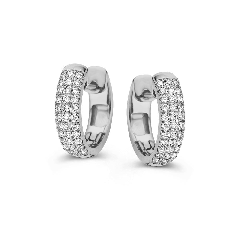 Ontdek de tijdloze elegantie van onze Emilie serie. Deze witgouden oorbellen zijn gezet met diamanten in fonkelende pavézetting. De Emilie oorbellen hebbenhierdoor een luxe uitstraling.

De Emilieoorringen hebben een scharnier en stevig klapsysteem, waardoor ze extra stevig zullen sluiten en je ze met een veilig gevoel kunt dragen.

De Emiliecollectie bevat naast oorbellen, ook prachtige (aanschuif)ringen. Een topcollectie om eindeloos mee te combineren!
