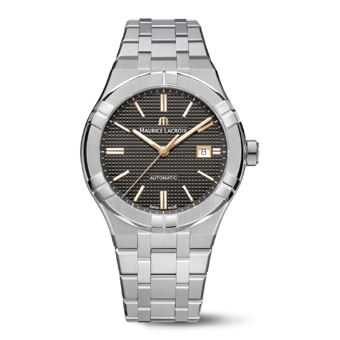 Maurice Lacroix - Aikon Gent Automaat Cal. ML 115 staal. metalen band. saffierglas. 200m. WR - AI6008-SS002-331-1