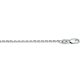 96010400345W 14k witgoud geslepen anker ketting op 45 cm lengte