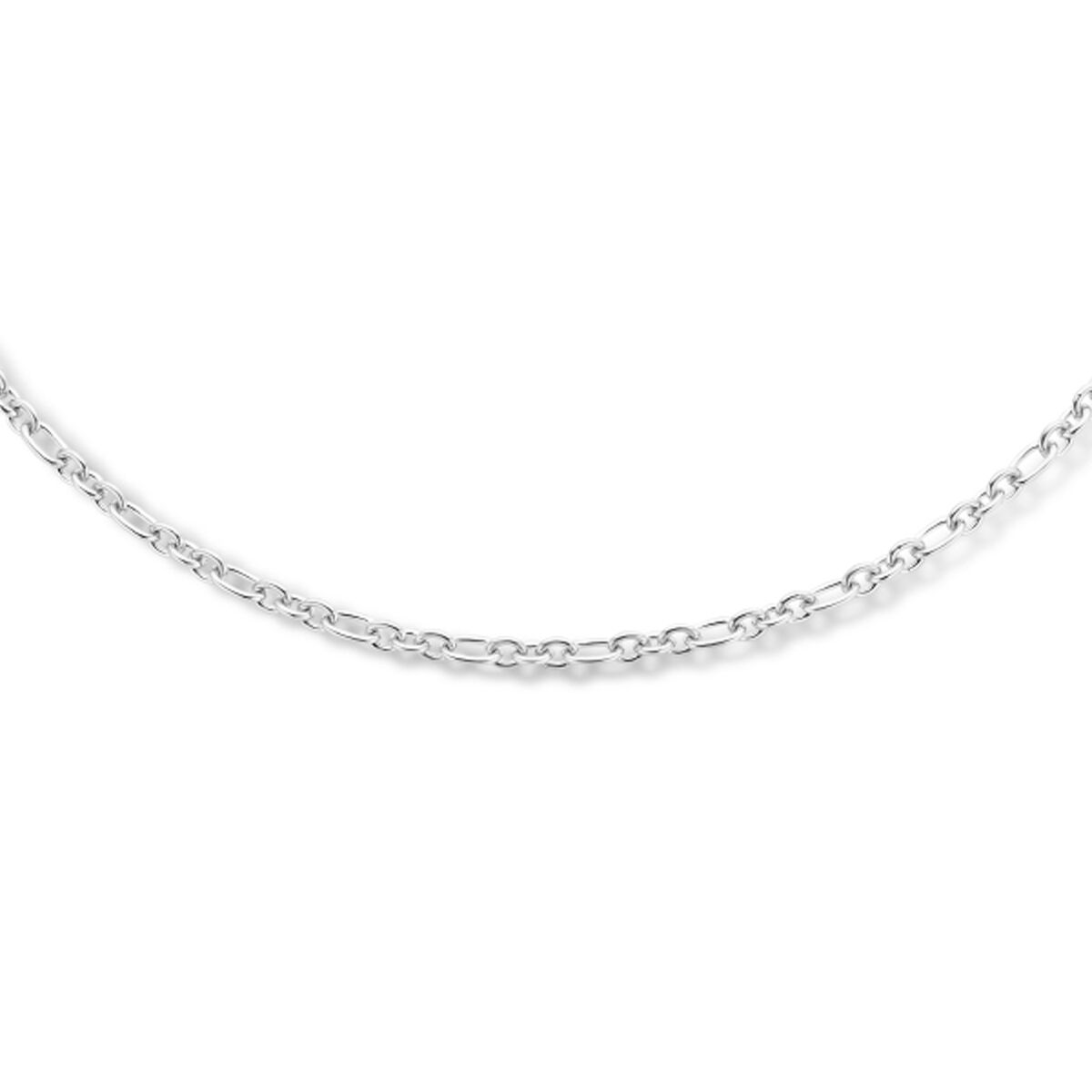 5130150WG-45 14k witgoud ankercollier op 45 cm