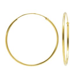 Karma plain hoops | zilver verguld | 40mm | M1930GG-40