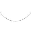 14k witgoud tarwe schakel collier, 1.4mm dikte en 45 cm lengte