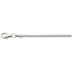 37130201145W 14k witgoud bingo collier van 1.0 mm dik en 45 cm lang
