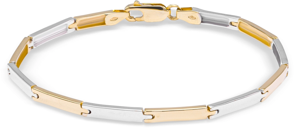 Monzario Geelgouden  (14krt) armband 19cm