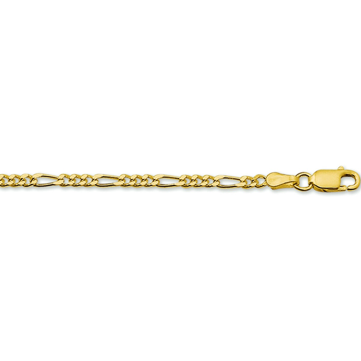 De 14 karaats gouden figaro ketting is 60 cm lang en 2,9 mm breed. Het tijdloze ontwerp maakt het perfect voor dagelijks gebruik of speciale gelegenheden. Draag het solo voor een subtiele elegantie of combineer het met andere kettingen voor een gelaagde look.