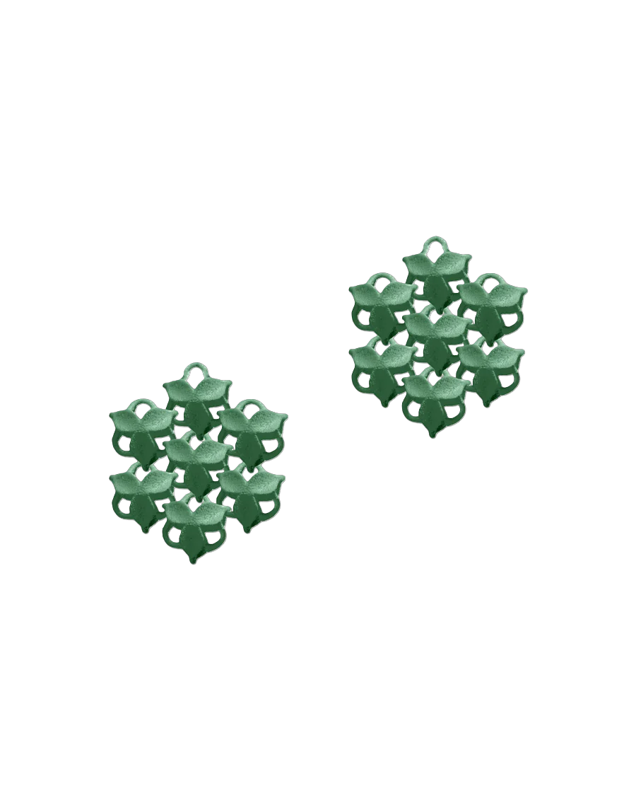 Fabnora Blossom mini oorring hanger sage groen
