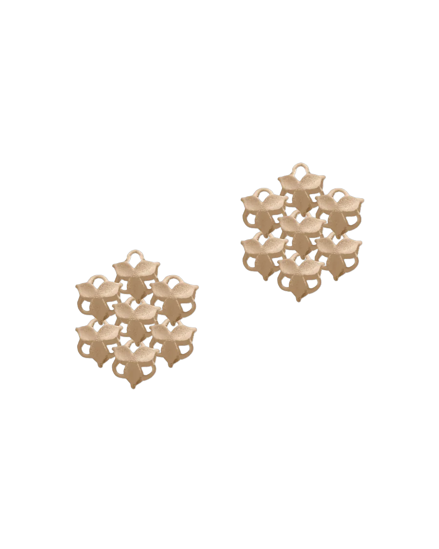 Fabnora Blossom mini oorring hanger classic beige