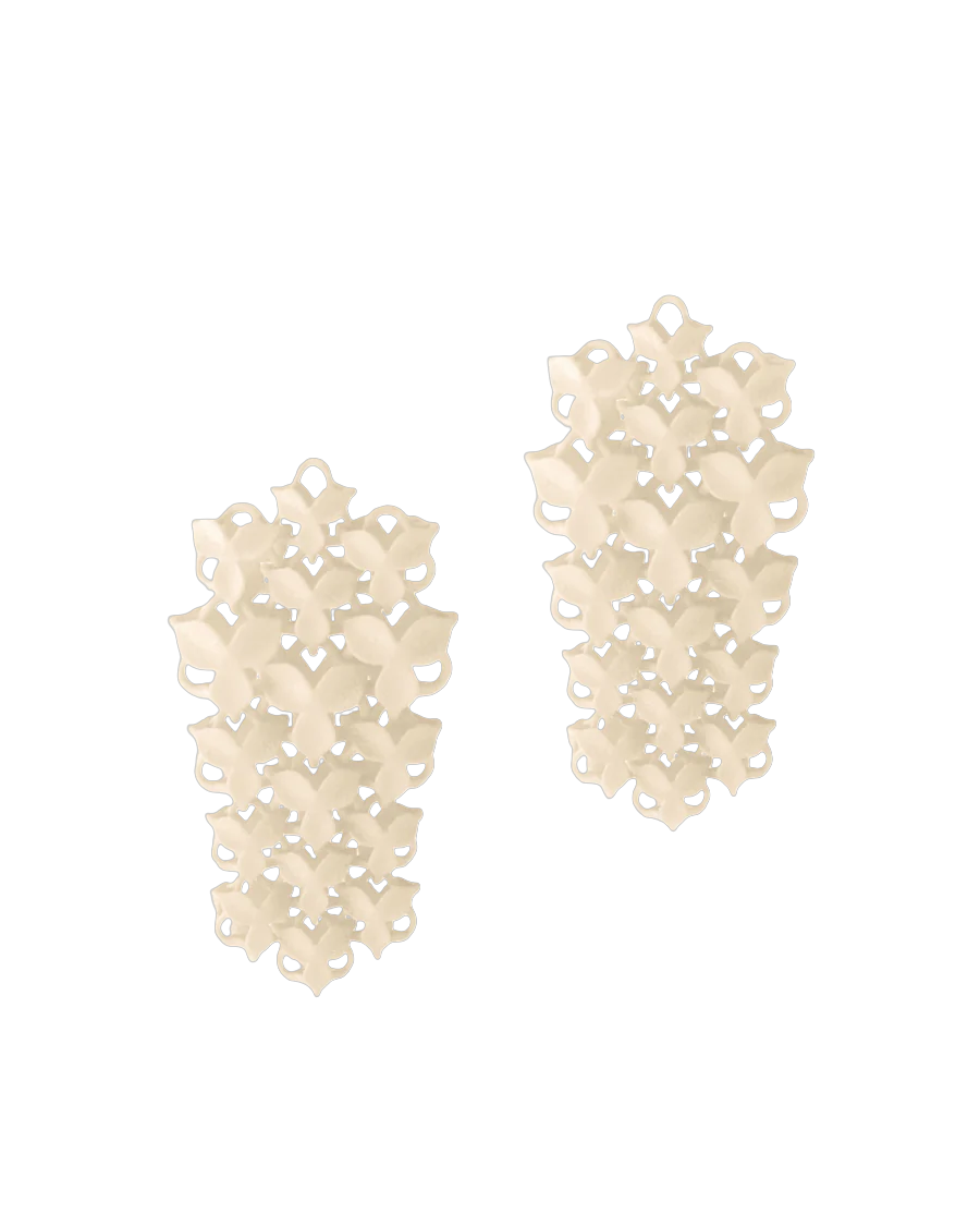 Fabnora Blossom small oorring hanger pearl blush