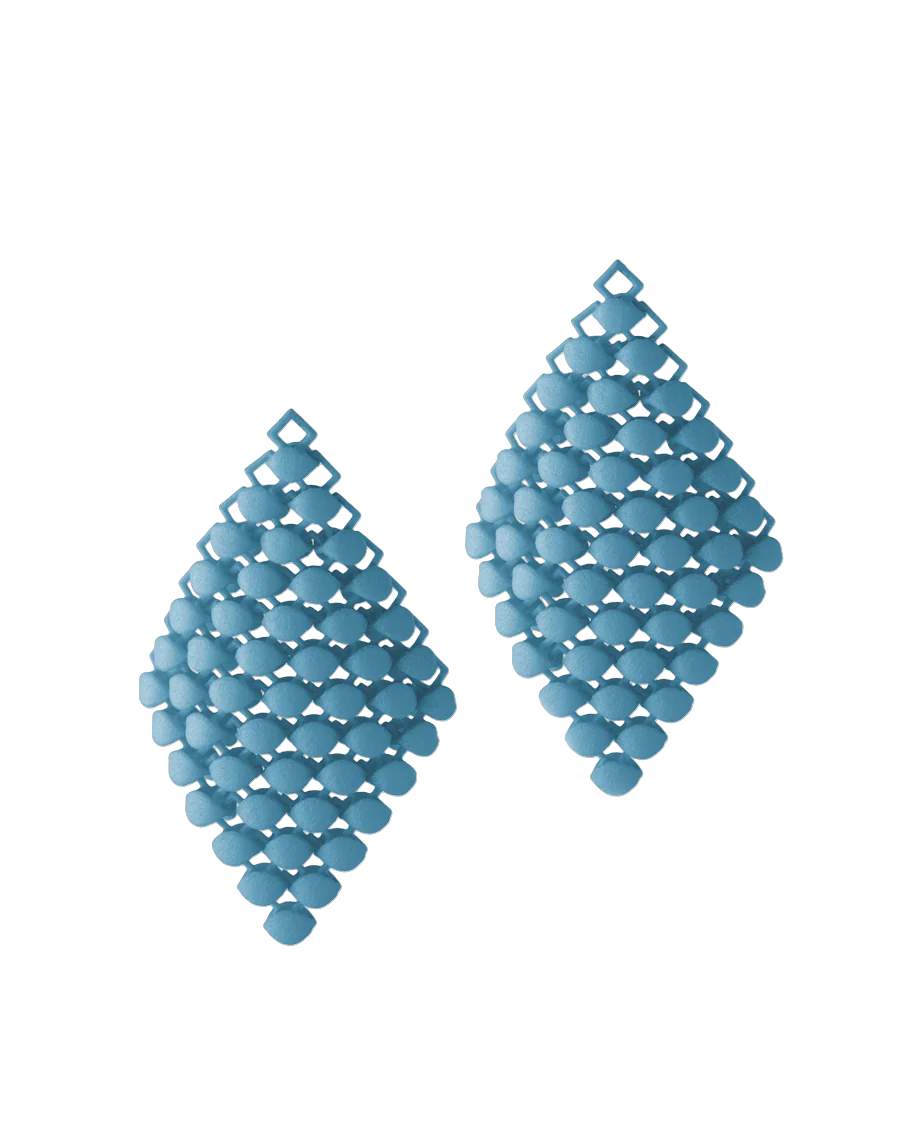 Fabnora Essence small oorring hanger topaz blue