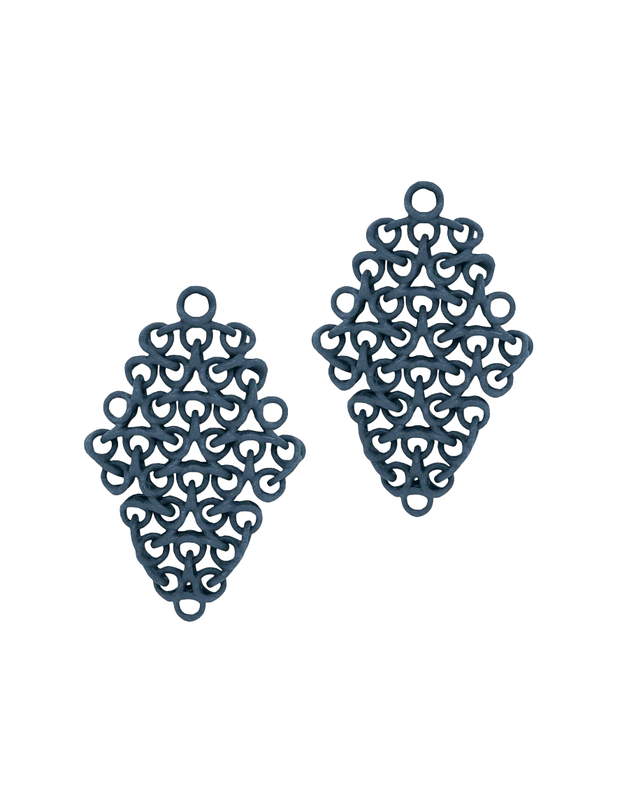 Fabnora Rondo oorring hanger midnight blue
