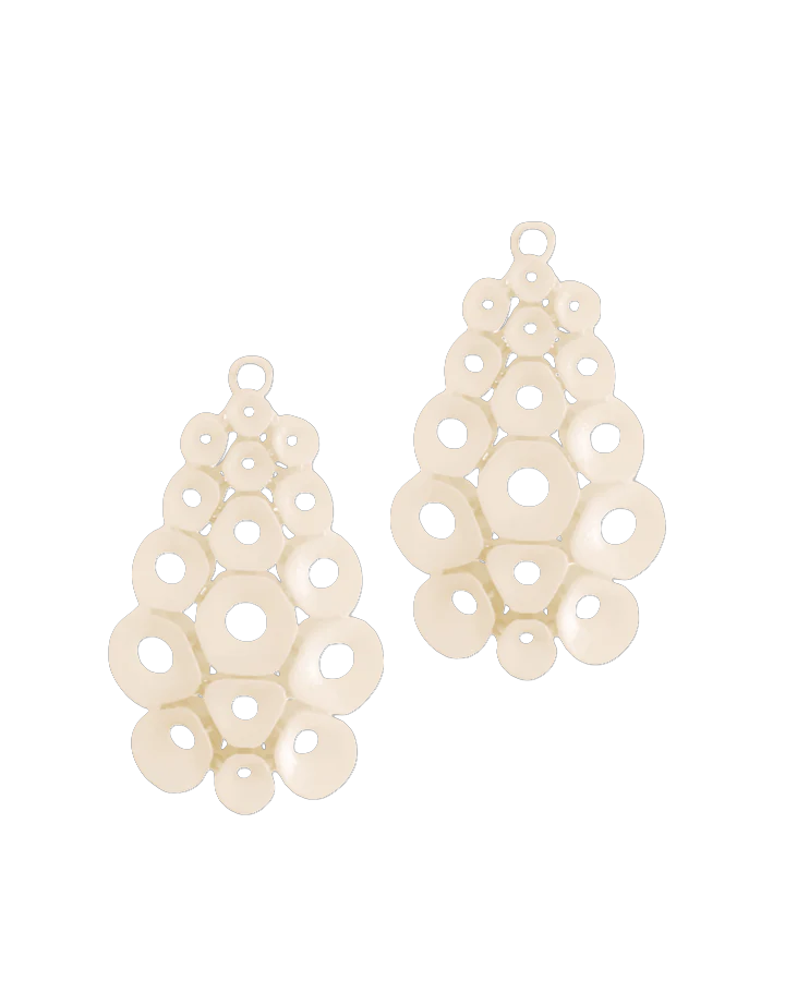 Fabnora coral oorring hanger Pearl Blush