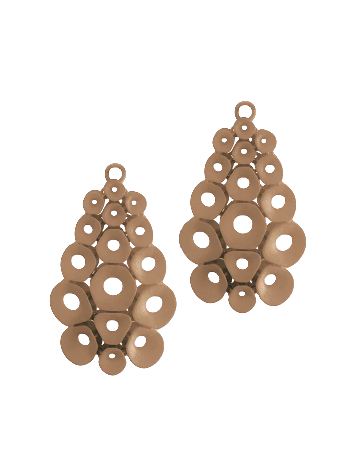 Fabnora coral oorring hanger classic beige