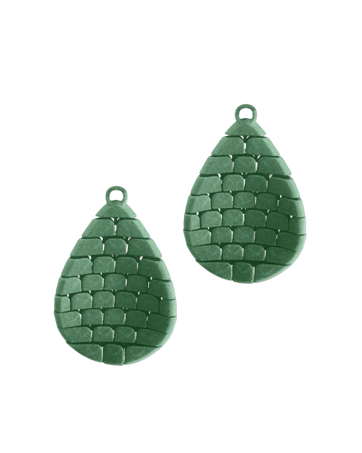 Fabnora scala oorring hanger sage green