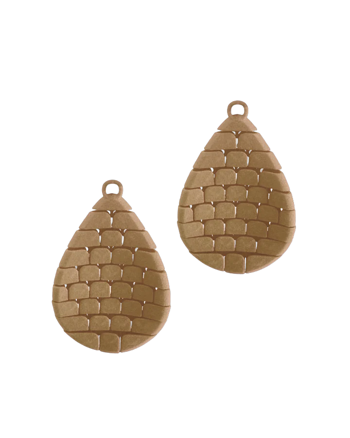 Fabnora scala oorring hanger classic beige