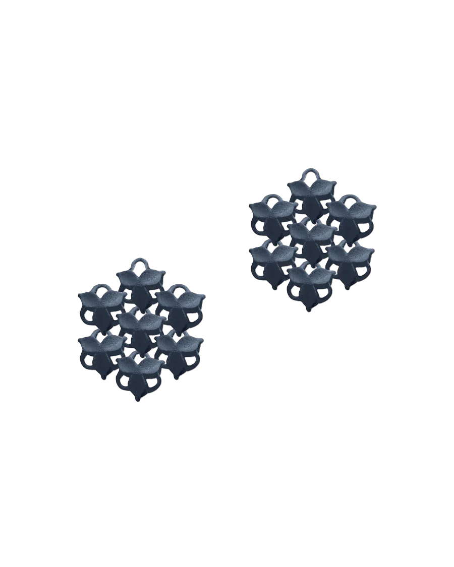 Fabnora Blossom mini oorring hanger midnight blue
