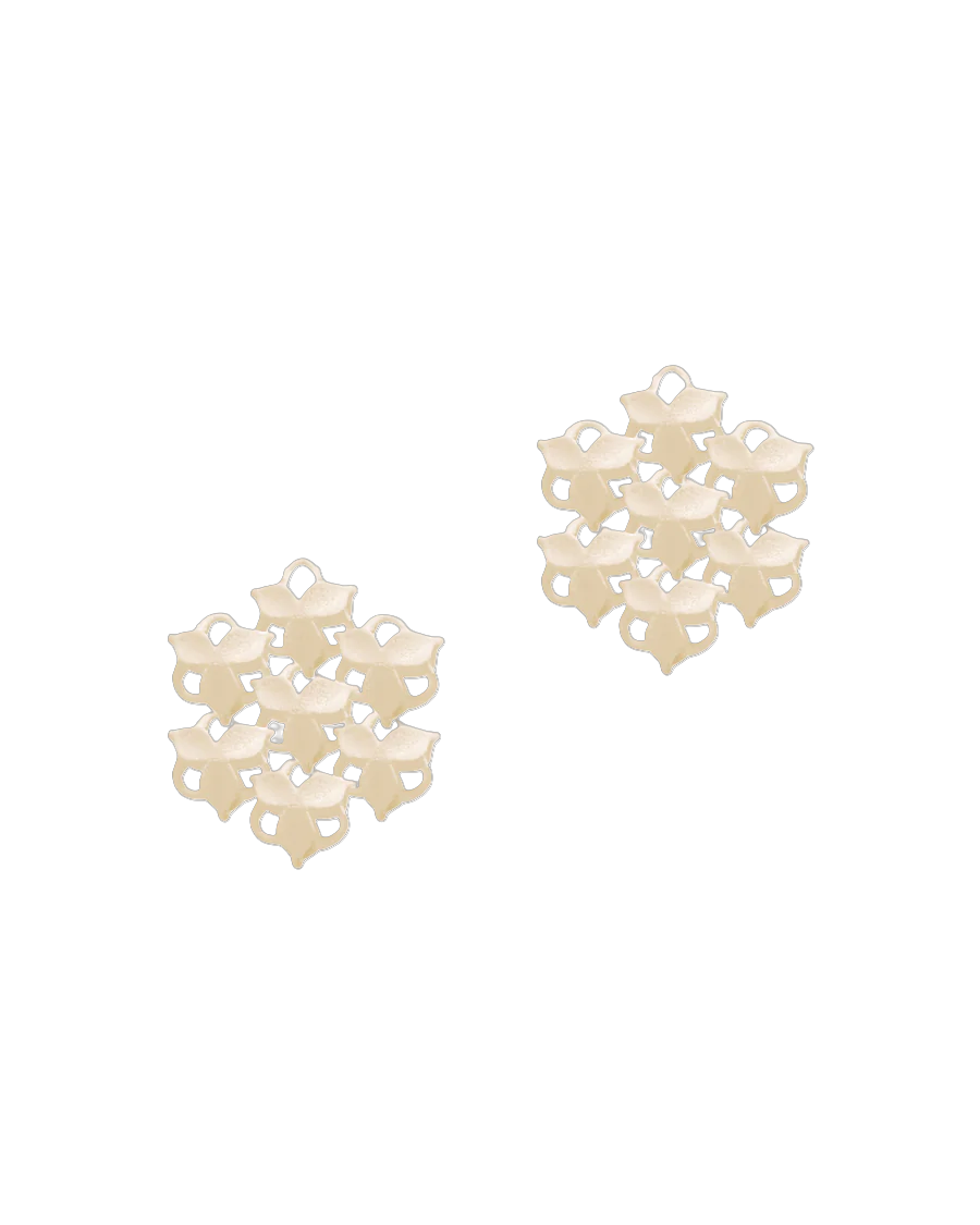Fabnora Blossom mini oorring hanger pearl blush
