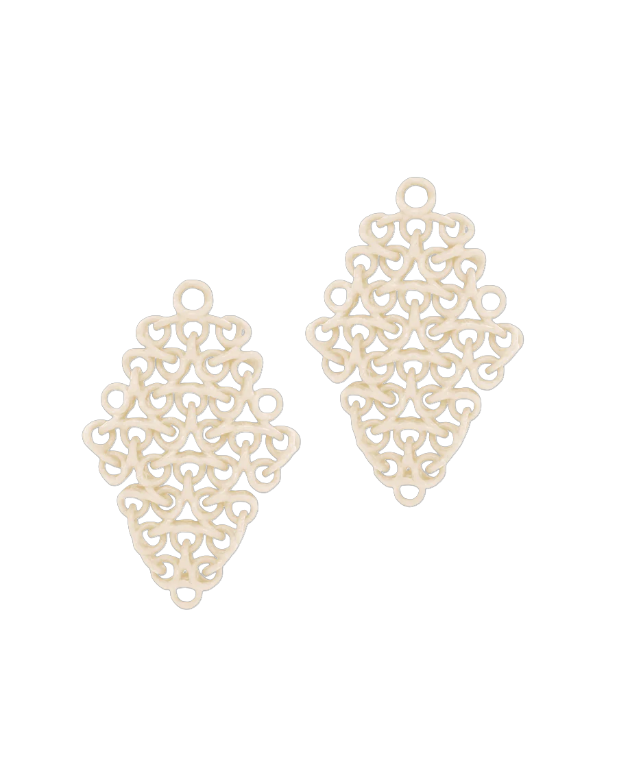 Fabnora Rondo oorring hanger Pearl Blush