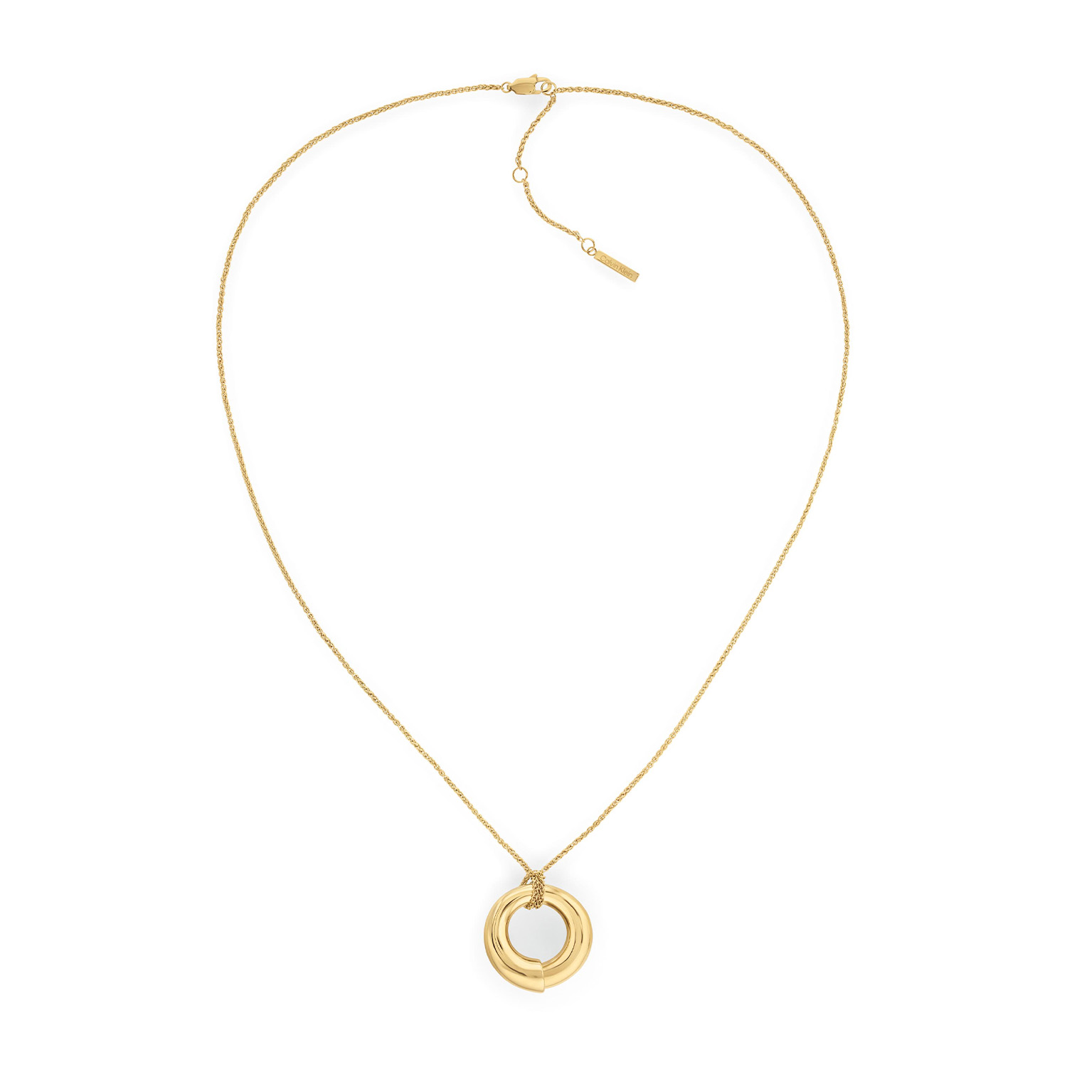Calvin Klein CJ35000761 Dames Ketting Staal GP
Deze stalen dames ketting van Calvin Klein met nr CJ35000761 heeft een strak uiterlijk. De stalen goudkleurige schakelketting heeft een sculpturale hanger aangeknoopt. De glimmende hanger heeft een spiraalvorm. De ketting heeft een lengte van 61cm en sluit met een karabijnsluiting. Leuk te combineren met andere sieraden uit de serie van Calvin Klein.

OVER CALVIN KLEIN
Calvin Klein is een wereldwijd lifestylemerk dat gewaagde, vooruitstrevende idealen en een verleidelijke, vaak minimalistische, esthetiek nastreeft. Calvin Klein werd groot in de jaren 70 door haar mode- en merkjeans collecties. In de jaren 80 lanceerde Calvin Klein haar spraakmakende ondergoed dat uitdrukkelijk van logo ’s voorzien was. Vanwege het grote succes is het merk ook succesvol uitgerold in Accessoires, Parfums, Home, Brillen, Golf, Horloges en Sieraden.
Sinds de oprichting in 1968 door Calvin Klein, heeft het merk haar reputatie opgebouwd als leider in de Amerikaanse mode, dankzij een cleane esthetiek en innovatieve ontwerpen. Calvin Klein wil haar publiek verleiden en inspireren door middel van provocerende beelden en opvallende ontwerpen die prikkelen. 

SPECIFICATIES:
- Stalen dames ketting
- 61cm
- Goudkleurig
- Glimmend