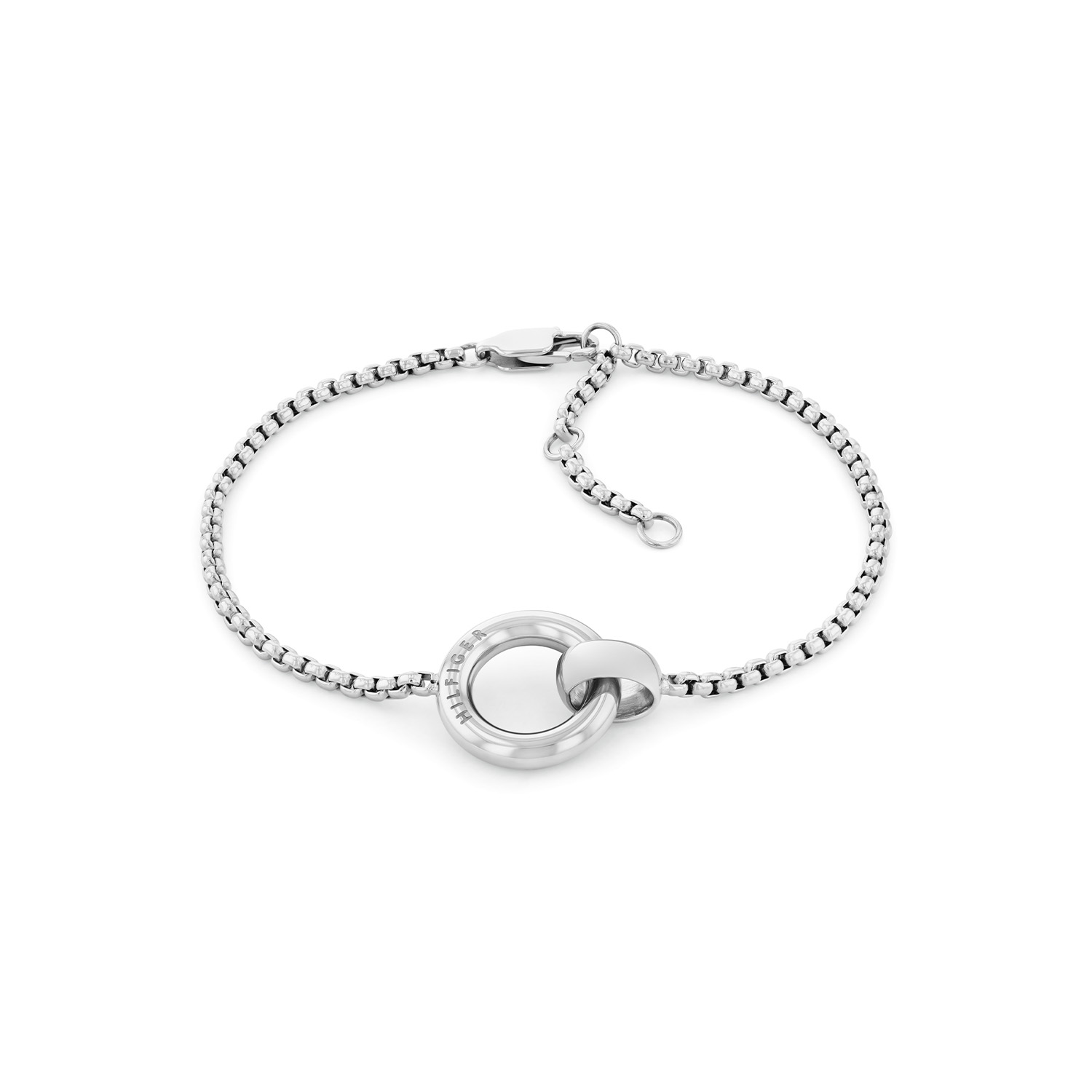 Tommy Hilfiger Jewels TJ2780946 Armband Dames Staal 19cm
Deze armband van Tommy Hilfiger uit de jewelry serie Circles met nr: TJ2780946 is een fijn model. De stalen dames armband heeft een fijne schakel met in het midden 2 in elkaar vallende cirkels, een kleine en een grote met daarin het Tommy logo. De armband sluit met een karabijn sluiting en door het verlengkettinkje met tussenogen is hij op meerdere lengtes te dragen: 16-17,5 en 19cm. Ook leuk te combineren met de bijpassende ketting en andere sieraden van Tommy Hilfiger.

Het merk:
Tommy Hilfiger is wereldwijd één van de grootste designer lifestyle merken en is internationaal bekend om haar classic American cool stijl. De sieraden zijn voor dames en heren met een eigen stijl, die niet bang zijn om dit aan de wereld te laten zien.

Specificaties:
- Schakelarmband
- Materiaal: Staal
- Lengte 19cm
- Dames sieraad