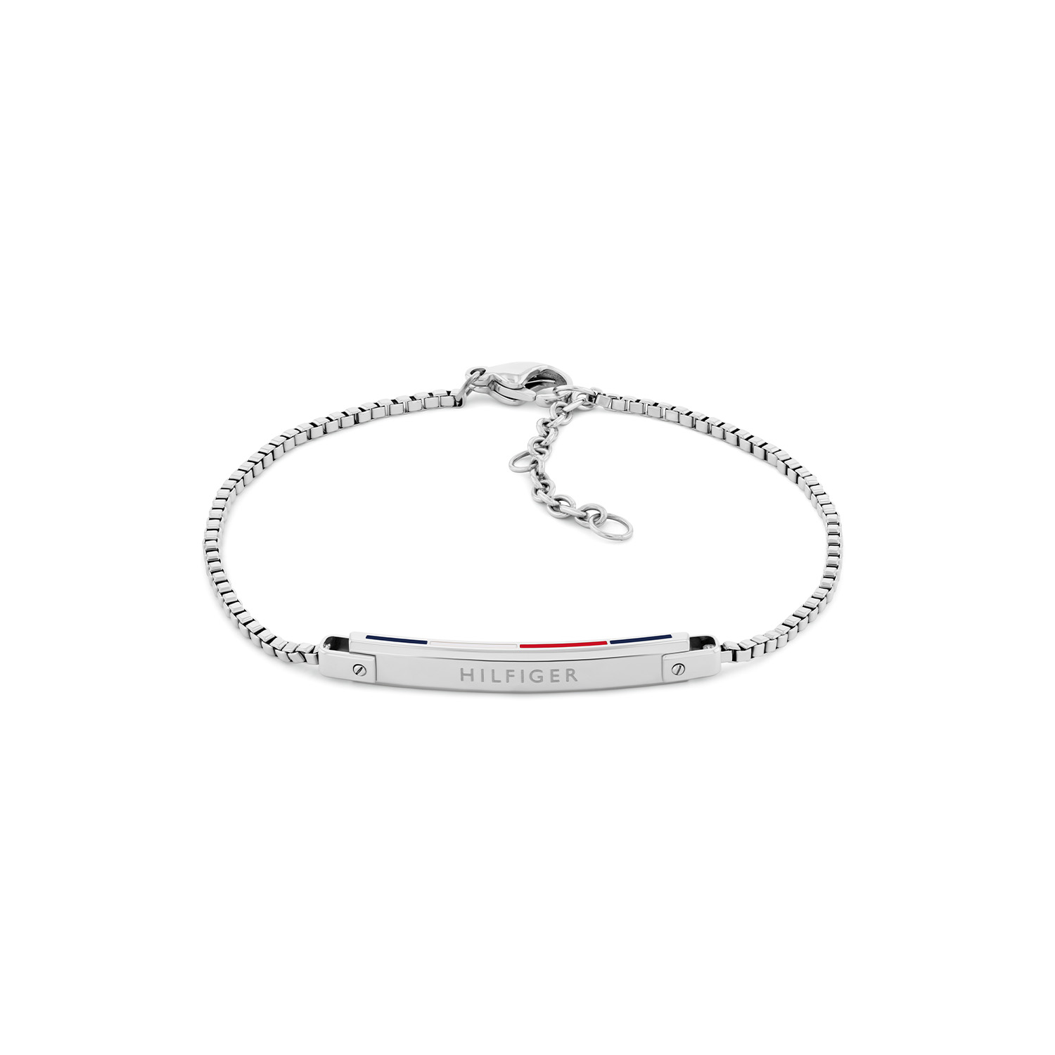 Tommy Hilfiger Jewels TJ2780952 Armband Dames Staal 19cm
Deze armband van Tommy Hilfiger uit de jewelry serie Linear met nr: TJ2780952 is een fijn model. De stalen dames armband heeft een gourmetschakel en een slanke plaat in het midden met daarop het Tommy logo. De armband sluit met een karabijn sluiting en door het verlengkettinkje met tussenogen is hij op meerdere lengtes te dragen : 17-18-19cm. Ook leuk te combineren met de bijpassende ketting en andere sieraden van Tommy Hilfiger.

Het merk:
Tommy Hilfiger is wereldwijd één van de grootste designer lifestyle merken en is internationaal bekend om haar classic American cool stijl. De sieraden zijn voor dames en heren met een eigen stijl, die niet bang zijn om dit aan de wereld te laten zien.

Specificaties:
- Plaatarmband
- Materiaal: Staal
- Lengte 19cm
- Dames sieraad