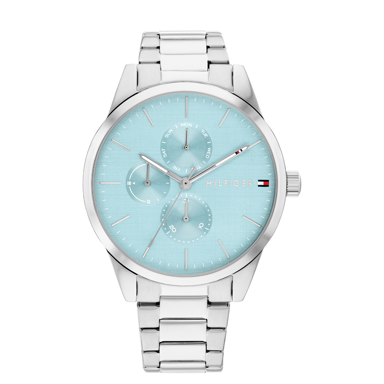 Tommy Hilfiger TH1782767 Horloge Dames Staal Zilverkleurig 38mm
Dit specifieke horloge van Tommy Hilfiger uit de Camille serie met artikelnr: TH1782767 is een luxe dameshorloge die niet in je collectie mag ontbreken. Het stalen dameshorloge heeft een ronde stalen kast met een glanzende bezel en een blauwe wijzerplaat met fijne wijzers en een dag, datum en 24-uursaanduiding. Aan de kast zit een zilverkleurige schakelband met vouwsluiting. Het horloge heeft een mineraalglas, een afmeting van 38mm en is 3ATM.  

Het merk:
Sinds de lancering van het merk in 1985 is Tommy Hilfiger wereldwijd bekend geworden als pionier van de klassieke Amerikaanse coole stijl. Geïnspireerd door de iconische popcultuur en het Amerikaanse erfgoed. De dames en herencollectie van dit seizoen bestaan uit minimalistische silhouetten en rustieke lederen details. De herenhorlogecollectie biedt iconische uurwerken met roestvrijstalen, lederen en siliconen banden.

Specificaties:
- Mineraalglas
- Ronde kast 38mm
- Stalen horlogekast
- Blauwe wijzerplaat
- Stalen schakelband 
- 3ATM